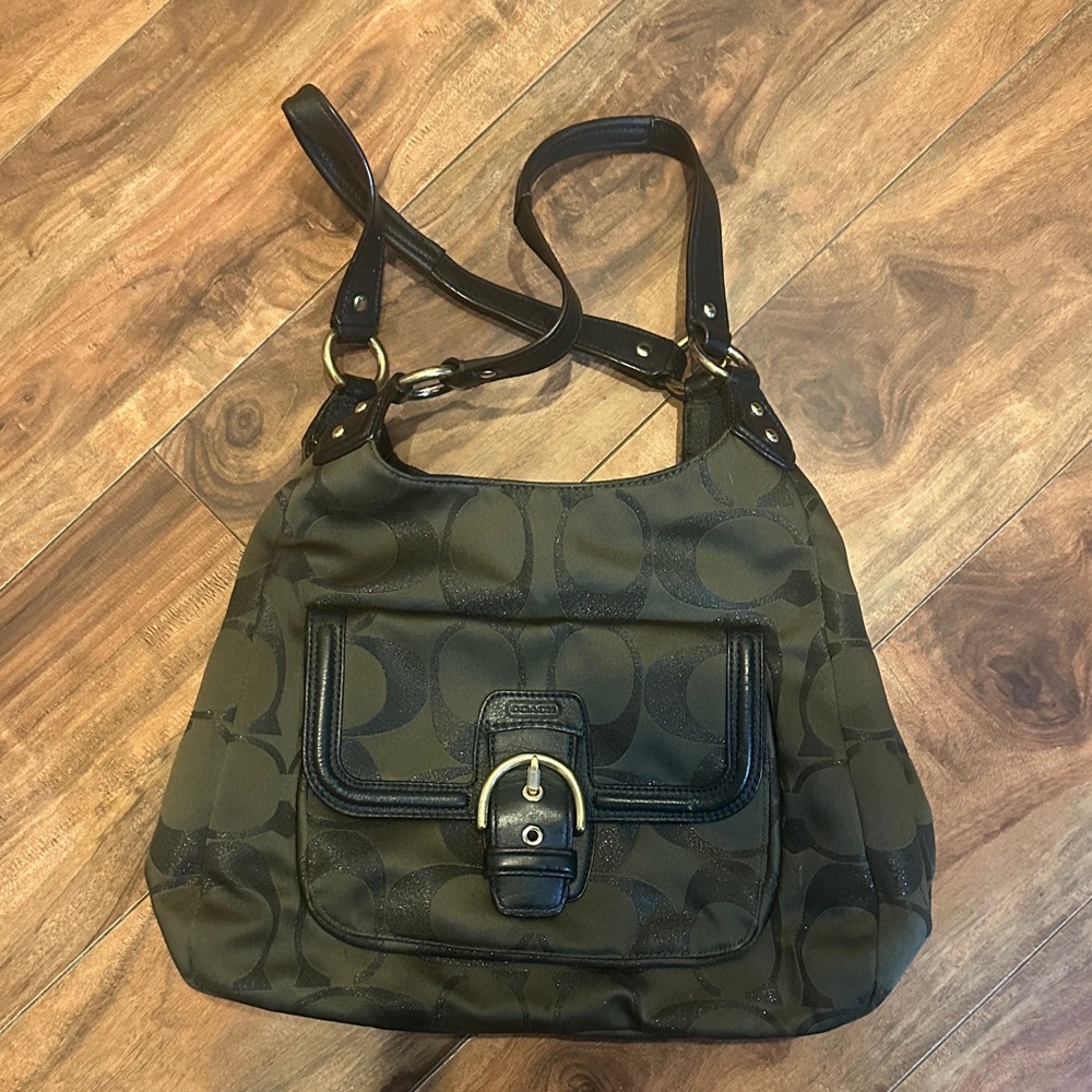 Coach Olive Green Shoulder Bag